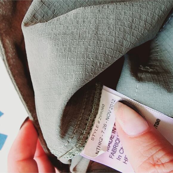 MARMOT GREEN ZIP POCKET OUTDOOR PANTS SIZE 10 - Picture 10 of 10